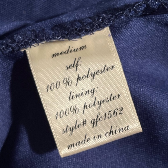 Miami Sleeveless Blue Crochet Cutout A-Line Mini Dress, Size M - Picture 3 of 4